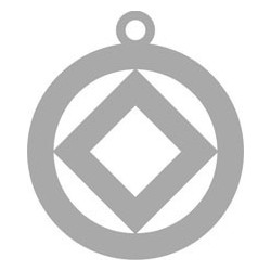 NA Silver Plated Symbol Key Tag