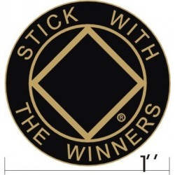 Stick With The Winners Pin Black